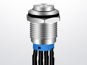 12mm Push Button Switch 5PCS with Pre Wired Harness 12V 24V Stainless Steel Self Locking