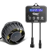 hygger 3400 GPH Aquarium Inverter Wavemaker Pump with LED Controller, DC 24V 18W Ultra-quiet Subm...