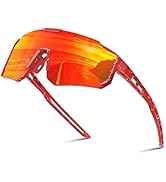 Laocalo Youth Sports Baseball Sunglasses Lightweight Kids Polarized Sunglasses Softball Cycling f...