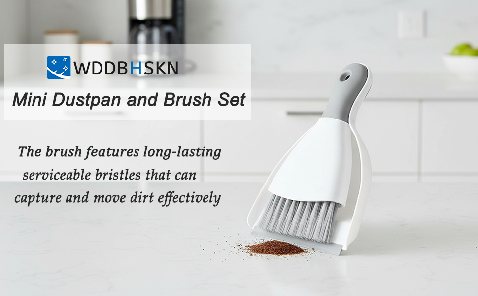 Small Dust Pan and Brush Set for Table, Key Board, Cat, Dog and Other Pet
