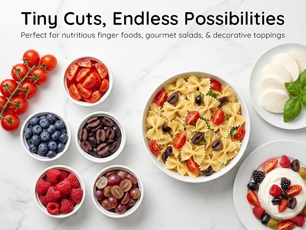 Multi-use fruit cutter for cherry tomatoes strawberries berries salads toddler kitchen tool