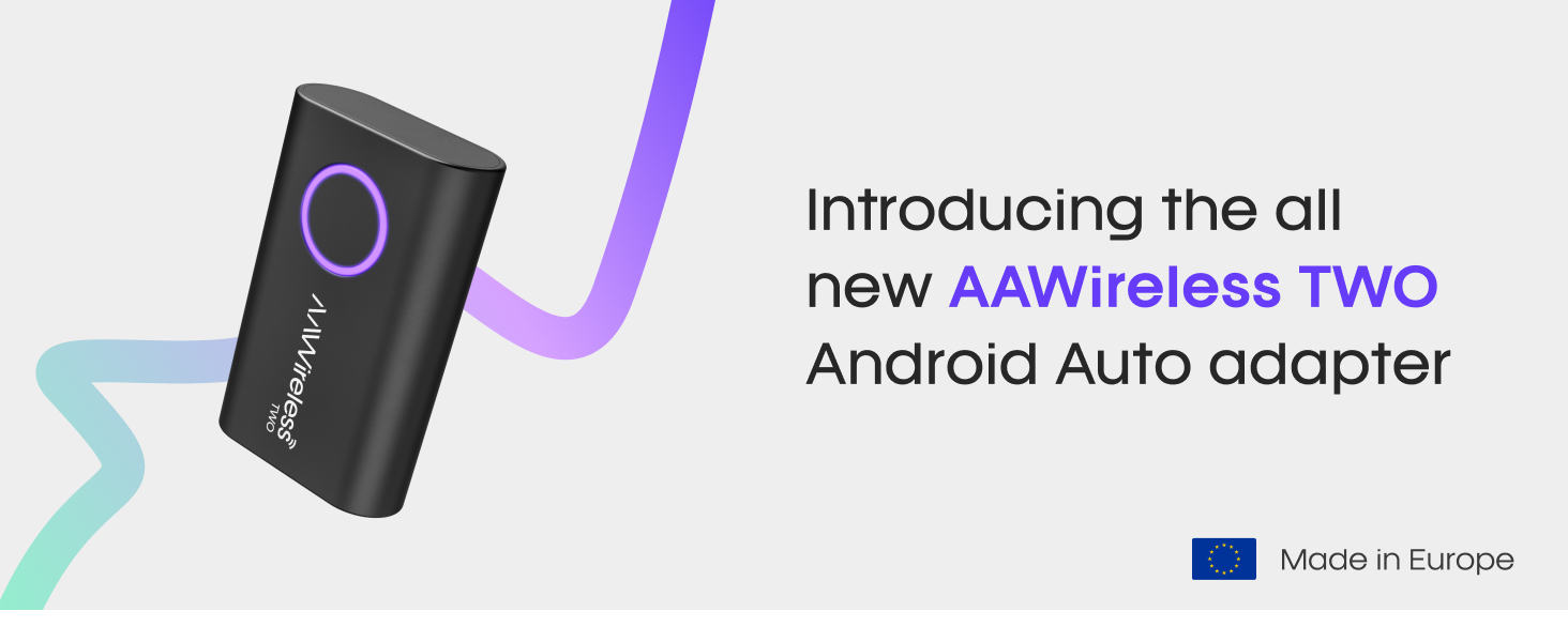 3D Render of the AAWireless TWO Android Auto adapter