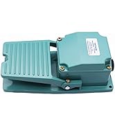 TWTADE Heavy Duty Control Nonslip Foot Switch Momentary AC 380V 15A SPDT NO NC Industrial Aluminu...