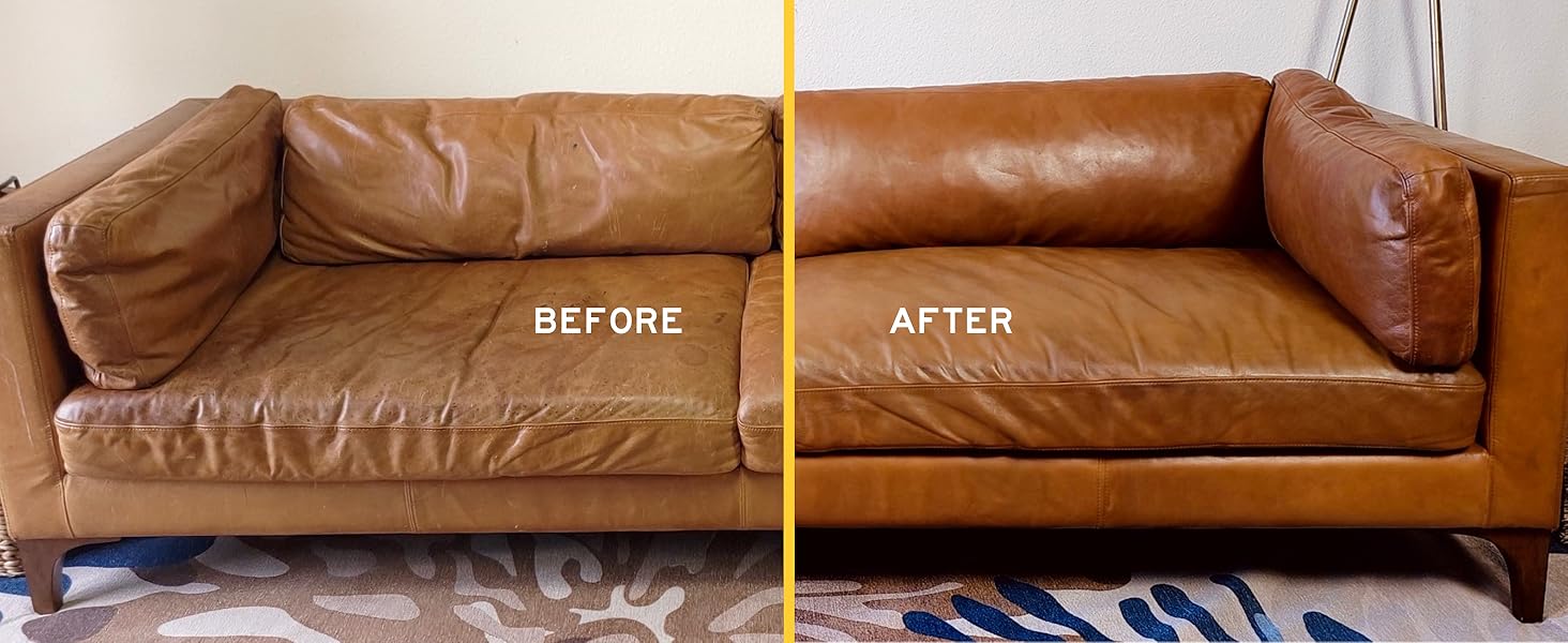 Before and after couch