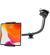 ICARMOUNT Tablet Car Mount Windshield Dashboard, Suction Cup Long Gooseneck Tablet Holder for Car...