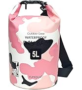 YUMQUA Waterproof Dry Bag Backpack 5L/10L/20L/30L/40L, Roll Top Floating Waterproof Storage Bags ...