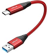 1ft USB-C Cable 10Gbps High Speed Data Transfer & 3.1A Fast Charging, Nylon-Braided USB A to Type...