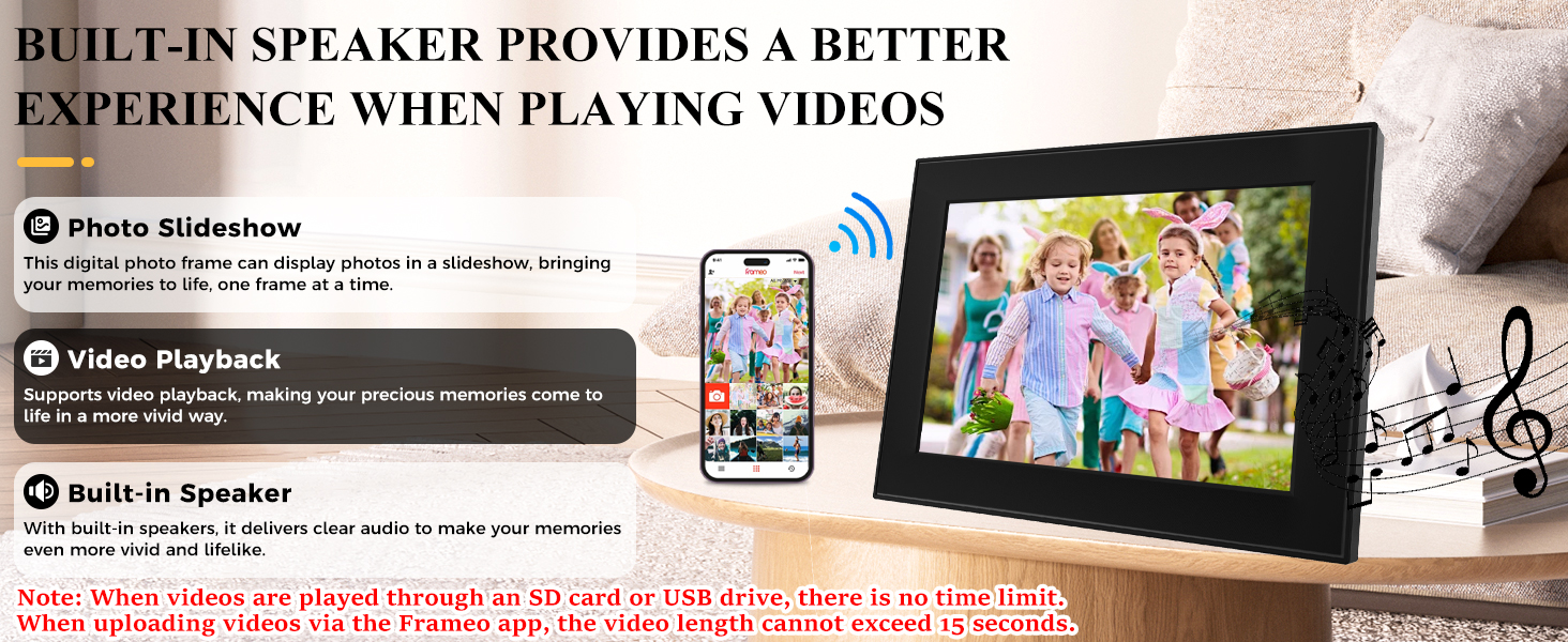 digital calendar;electronic picture frame;smart home;picture this video;bulk picture frames