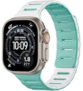 Bandletic Magnetic Watch Bands Compatible with Apple Watch Ultra Band, Duo-Color Design &amp; Soft Si...