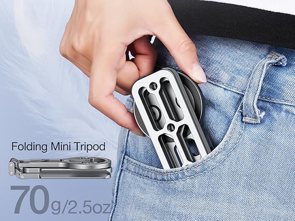 for MagSafe Pocket Tripod, Magnetic Attachment Phone Stand