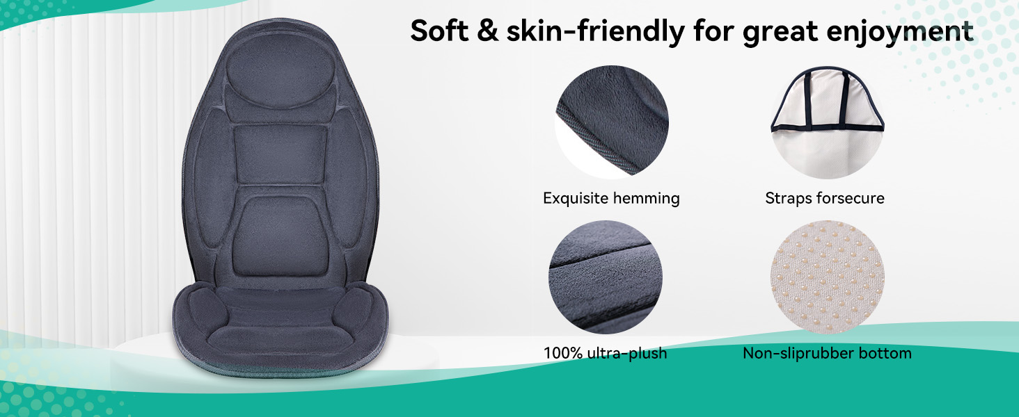 Snailax Back Massage Pad with Vibration Massage and Soothing Heat