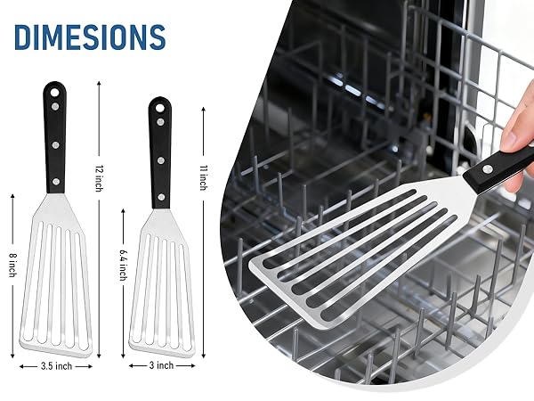 metal fish spatula turner spatulas slotted stainless steel set cooking kitchen use utensils eggs