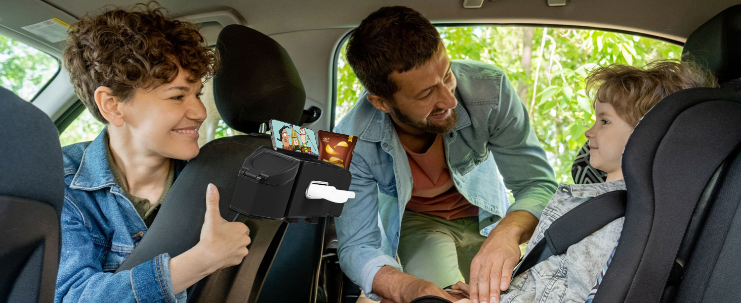 Back seat storage organizer