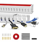 Cable Duct Management Raceway Kit, 31.4" (2 x 15.7) Server Rack Cable Management, Cable Managemen...