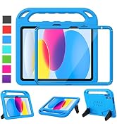 LTROP Kids Case for iPad 10th Generation 10.9 inch 2022, Case [Built-in Screen Protector] Child-P...