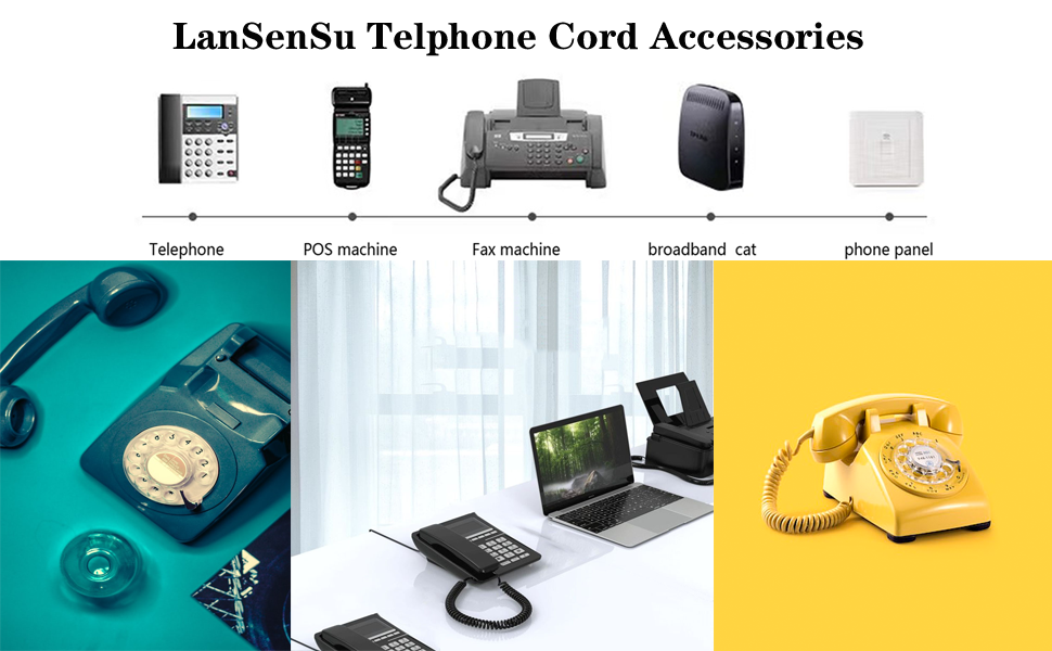 Telephone landline Extension Cord