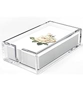 Spacious Acrylic Napkin Dispenser for Bathroom – Ergonomically Designed with Rounded Edges and Hy...