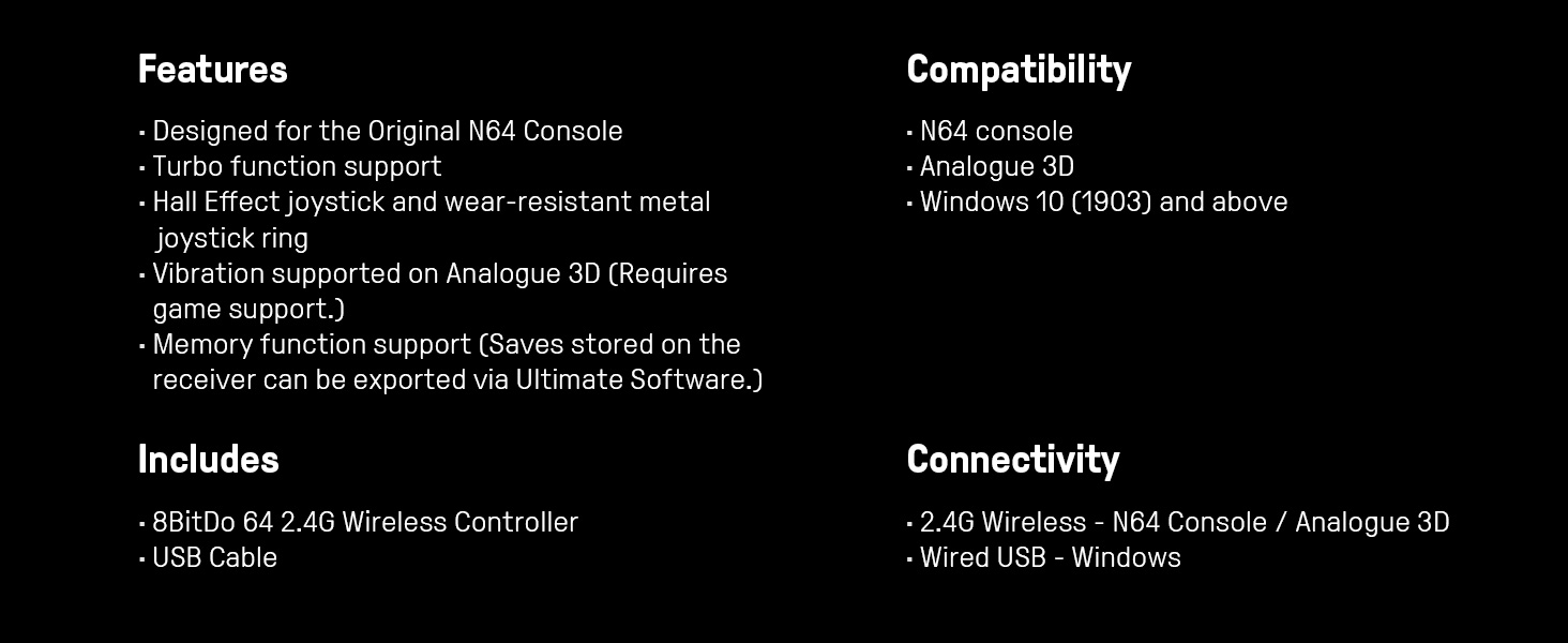 8BitDo 64 Wireless Controller