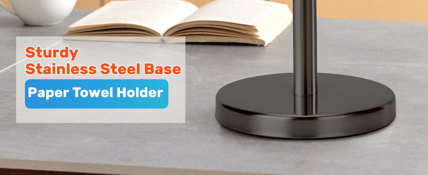 Paper Towel Holder Black