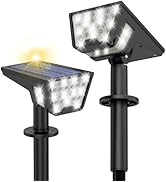 Solar Spot Lights Outdoor IP65 Waterproof, 53 LEDs Solar Powered Garden Yard Lights Outdoor 3 Mod...