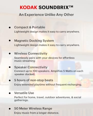 Benefits of Kodak SoundBrix