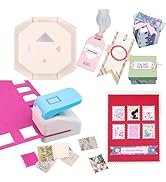 2Pcs /Set Stamp Puncher and 4-in-1 Tag Punch for 1.1X0.9 inch Rectangular Postage Stamp Punch, Pa...