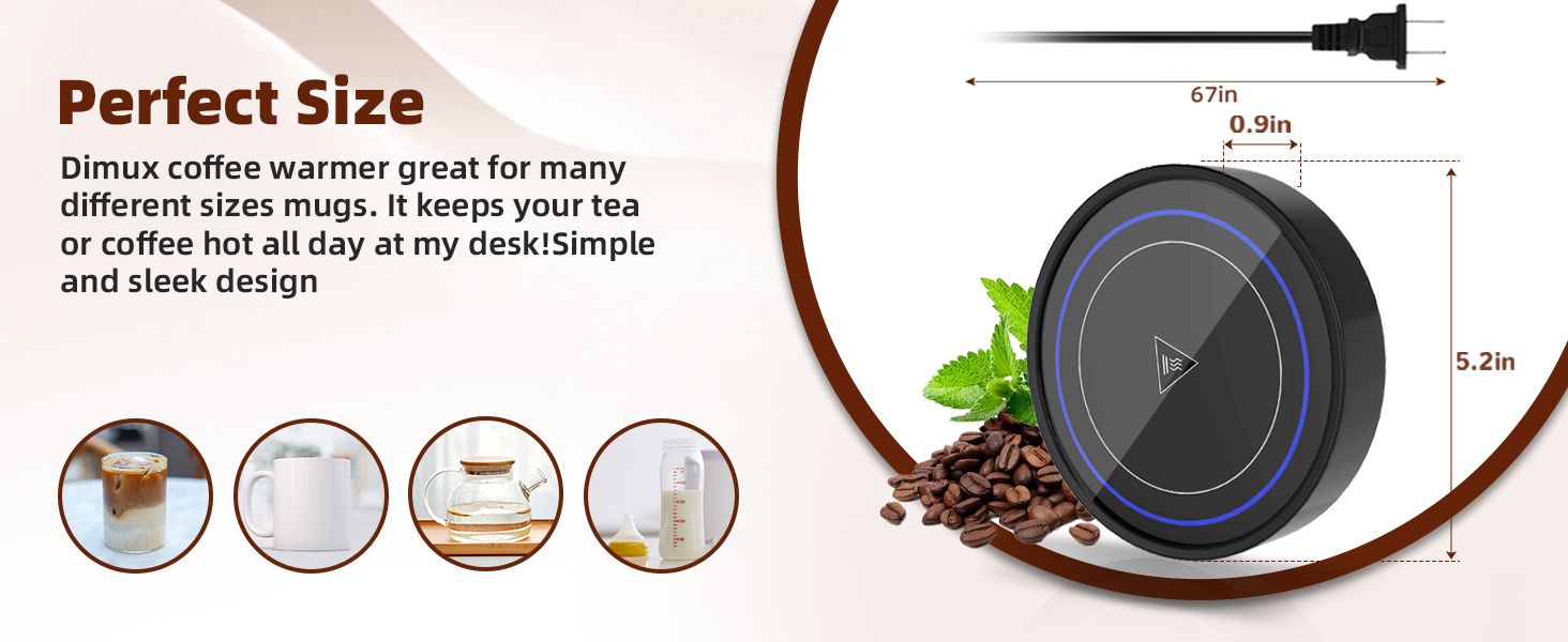 coffee cup warmer with mug