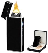 COMANYI Electric USB Rechargeable Torch Lighter - Plasma Big Flame Arc Windproof Cool High Power ...