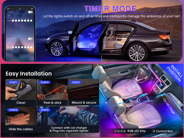 Interior Car Lights, Led Lights for Car Accessories
