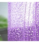Ga-Geetopia EVA Purple Thin Shower Curtain Liner, Pebble Pattern 72x72 Inch Lightweight Plastic B...