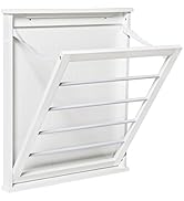 Honey-Can-Do DRY-04446 Small Wall-Mounted Drying Rack, White