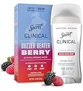 Secret Clinical Strength 100HR Defense, Invisible Solid Antiperspirant Deodorant for Women, Paige...