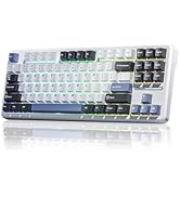 Aula F87 Pro Wireless Mechanical Keyboard, Tri-Mode Bluetooth/2.4G/USB-C Hot-Swappable RGB Gaming...