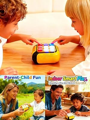 Close-up of the game screen showing a memory challenge game with icons.