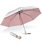 G4Free UPF 50+ UV Protection Travel Sun Umbrella Compact 42 Inch Small UV Blocking SPF Umbrella A...