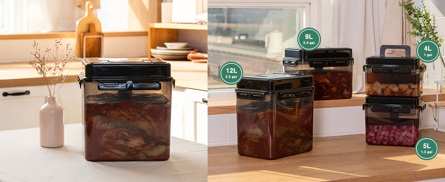 food storage container pickle press fermentation plate