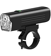 Bike Lights for Night Riding,7 Modes Rechargeable Bicycle Lights Set Super Bright LED Bicycle Hea...