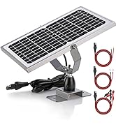 SUNER POWER 12V Solar Battery Charger Maintainer, Waterproof 10W Solar Trickle Charger, High Effi...