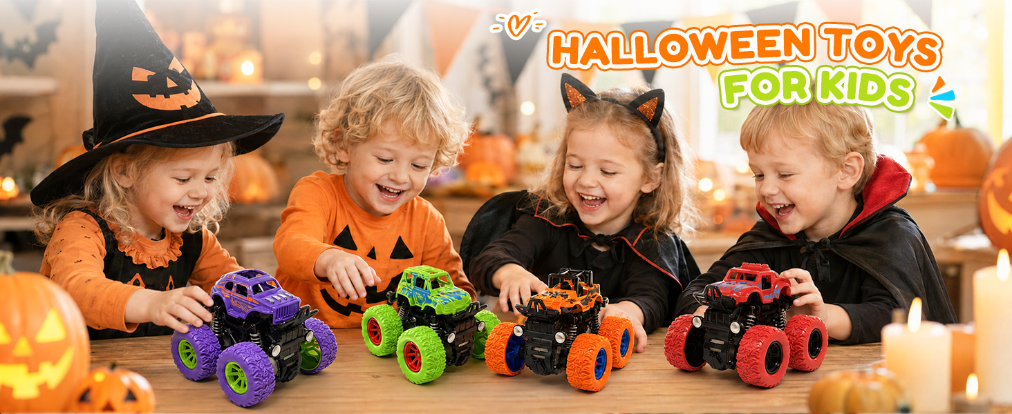 Halloween truck toys for toddlers and kids ages 2-4 3-5 4-7