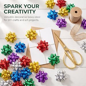 Metallic Star Bows