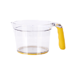 Large capacity cup and non-slip silicone handle
