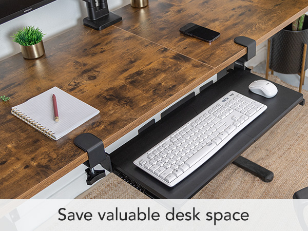 Save valuable desk space