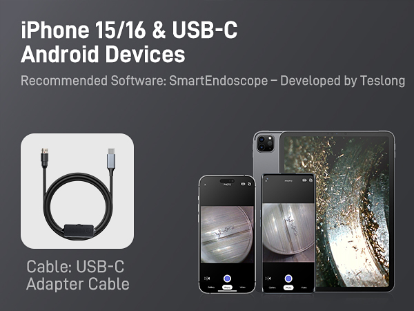 USB-C Adapter Cable for iPhone 15/16