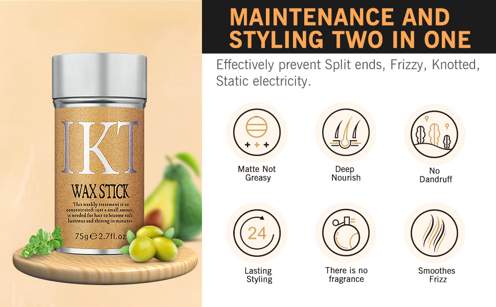 MAINTENANCE ANDSTYLING TWO IN ONE Effectively prevent Split ends, Frizzy, KnottedStatic electricity