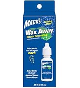 Mack's Wax Away Ear Wax Removal Aid – 0.5 FL OZ Ear Drops with Foaming Action