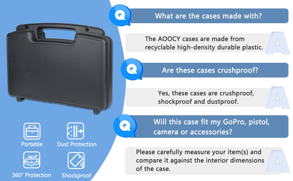 hard cases with foam