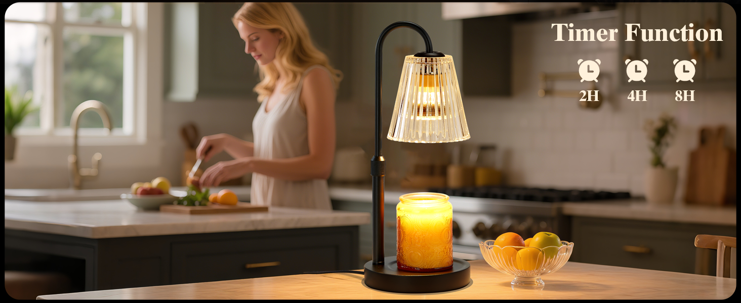 candle warmer lamp with timer dimmer candle wax warmer for home decor birthday gifts for women mom