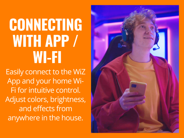 Connect with app and wifi