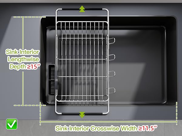 farmhouse compact tier extendable 15 1 deep plates sink? best fit wire dishrack cocina a 10 narrow