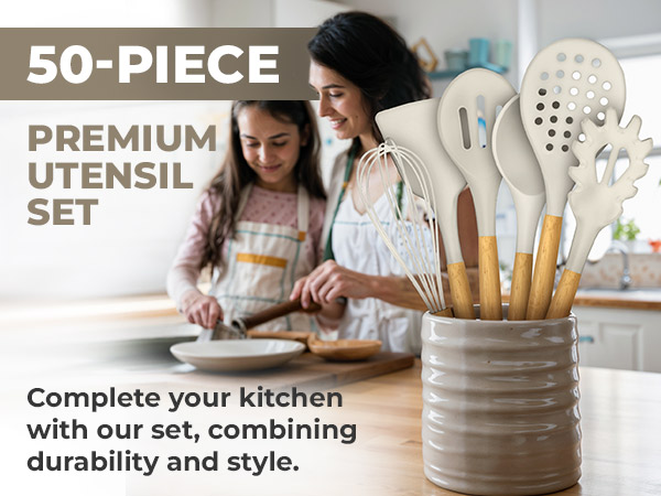 50 Piece Premium Utencil Set